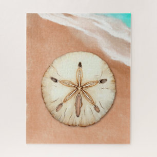 Wasser Farbe Sand Dollar am Strand Puzzle