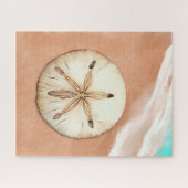Wasser Farbe Sand Dollar am Strand Puzzle (Horizontal)