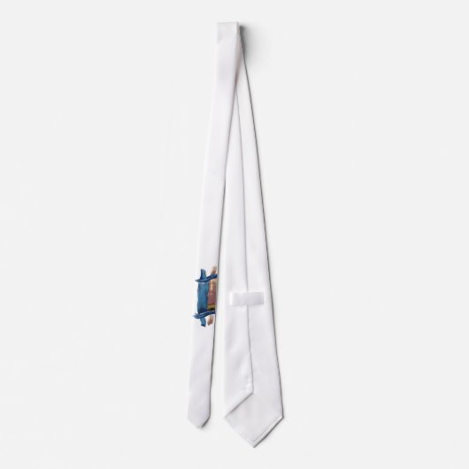 Wasser-Farbe Torah Krawatte (Rückseite)
