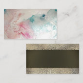 Wasser-Farbgemalte natürliche Visitenkarte (Vorne/Hinten)