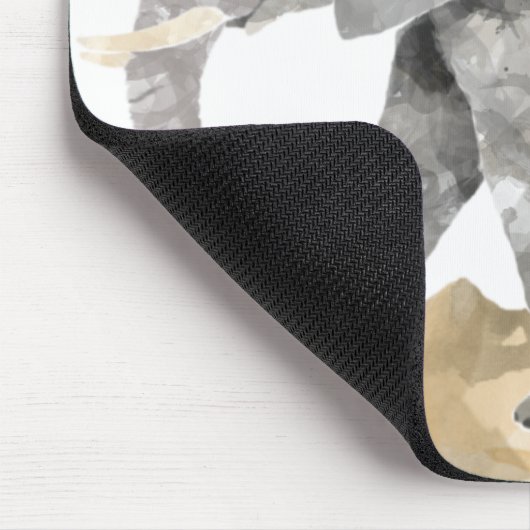 Wasser farbiger Elefant Mousepad (Ecke)