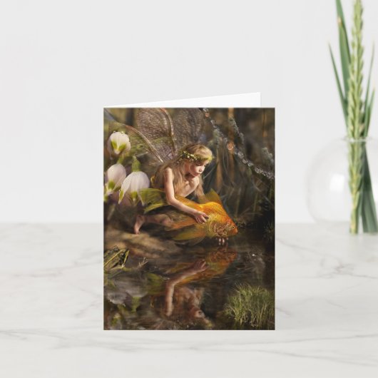 Wasser-Fee Notecards Karte (Vorderseite)