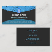 Wasser-Filter-Visitenkarten Visitenkarte (Vorne/Hinten)