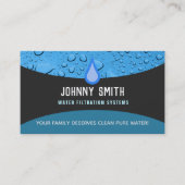 Wasser-Filter-Visitenkarten Visitenkarte (Vorderseite)