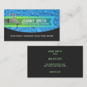 Wasser-Filtrations-Visitenkarten Visitenkarte (Vorne/Hinten)