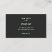 Wasser-Filtrations-Visitenkarten Visitenkarte (Rückseite)