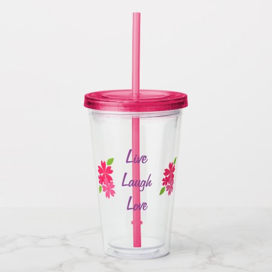 Wasser-Flasche Acryltrinkbecher (Vorderseite)