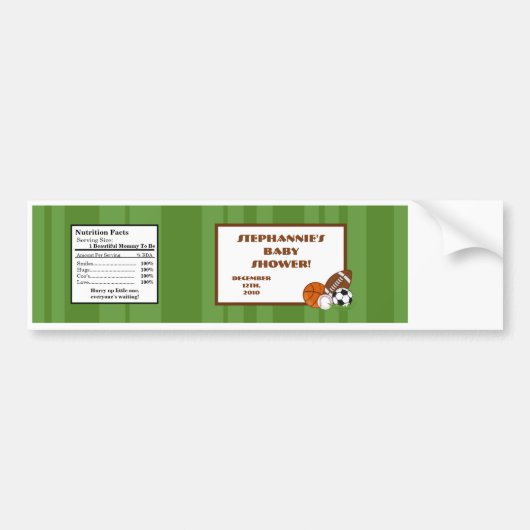 Wasser Flasche Etikett All-Star Grün Autoaufkleber (Vorne)