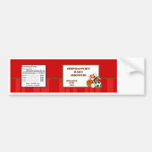 Wasser Flasche Etikett All-Star Red Autoaufkleber (Vorne)