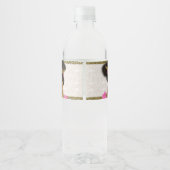 Wasser Flasche Etikett Zwillingsmädchen Afrikanisc (Rückseite)