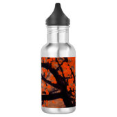 Wasser Flasche Fall Roter Baumkronen Malerei Edelstahlflasche (Links)