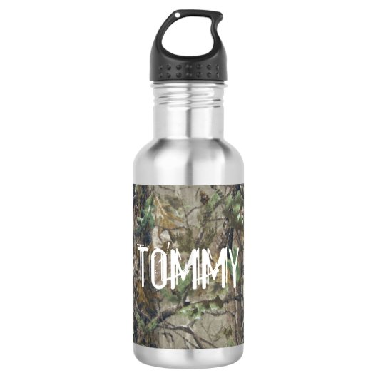 Wasser-Flasche - Jagd-Tarnung Trinkflasche (Vorderseite)