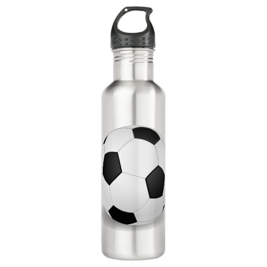 Wasser-Flasche mit Fußball Fußball-UEFA Fifa Edelstahlflasche (Vorderseite)