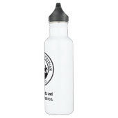 Wasser-Flasche mit OET Logo und Slogan Edelstahlflasche (Rechts)