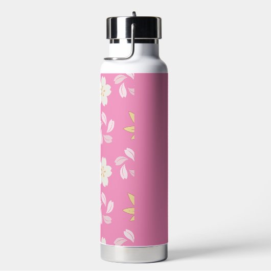 Wasser Flasche rosa Blume (rechts)