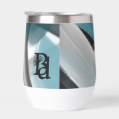 Wasser Flasche Trend Abstrakt Art Blue Ozean (Rechts)