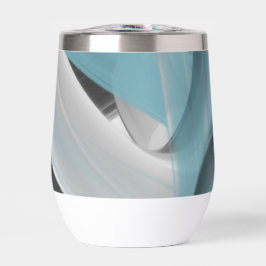 Wasser Flasche Trend Abstrakt Art Blue Ozean