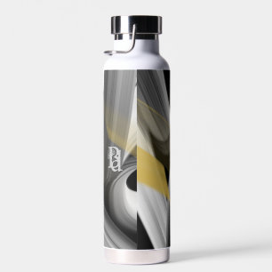 Wasser Flasche Trend Abstrakt Art Schwarz-weiß Gol