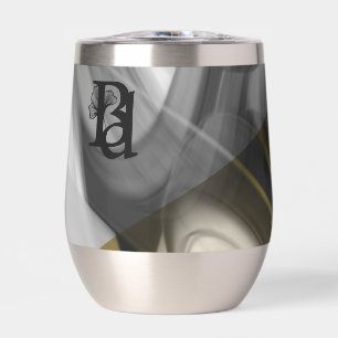 Wasser Flasche Trend Abstrakt Art Schwarz-weiß Gol