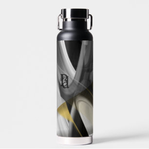 Wasser Flasche Trend Abstrakt Art Schwarz-weiß Gol