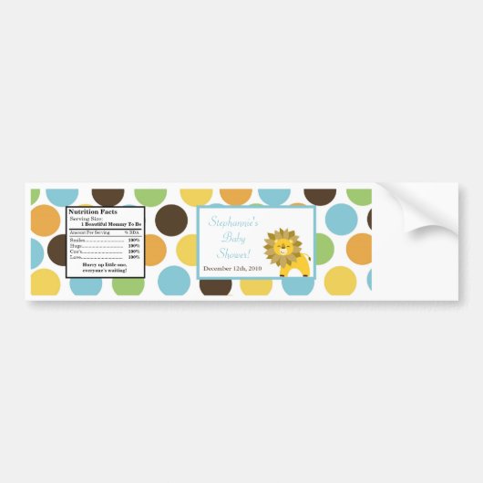 Wasser-Flaschen-Aufkleber-Dschungel-König Lion Autoaufkleber (Vorne)