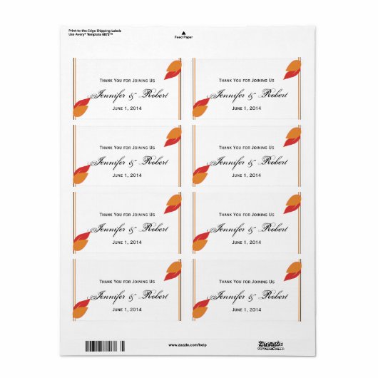 Wasser-Flaschenetikett für Gold und Rost (Vorne)