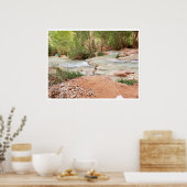 Wasser fließen poster (Küche)