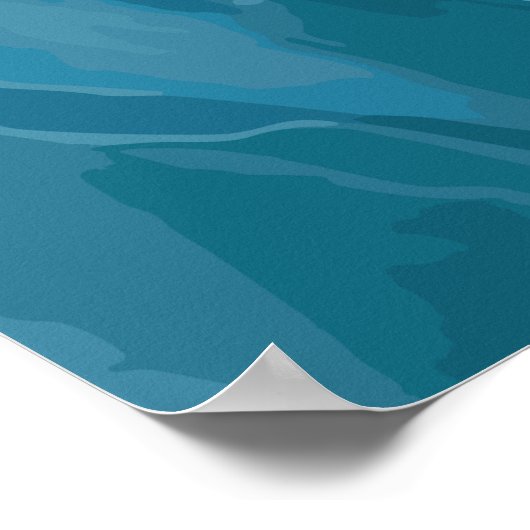 Wasser fließen poster (Ecke)