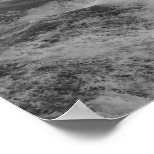 Wasser fließt poster (Ecke)