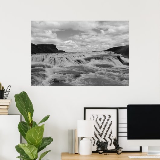 Wasser fließt poster (Heimbüro)