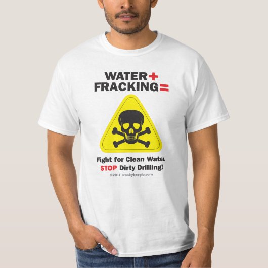 Wasser + Fracking T - Shirt 2 (Vorderseite)