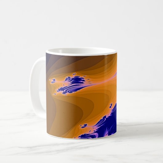 WASSER-FRAKTAL KAFFEETASSE (Vorderseite Links)