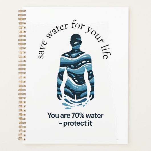 Wasser für dein Leben sparen Planer (Vorderseite)