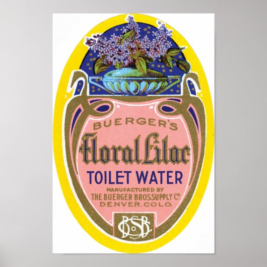 Wasser für die Toilette von Lilac Poster (Vorne)
