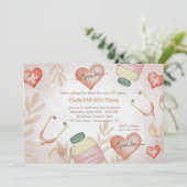 Wasser für medizinische Altersversorgung Einladung (Stehend Vorderseite)