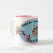 Wasser für meine Wasserfarben Zwei-Tone-Tasse Zweifarbige Tasse (Vorderseite Links)