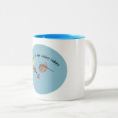 Wasser für meine Wasserfarben Zweifarbige Tasse (VorderseiteRechts)