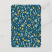 Wasser Garten Blumen Hochzeitsdusche Süß INDIVIDUE Begleitkarte (Rückseite)