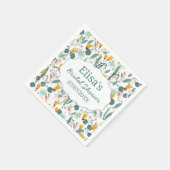 Wasser Garten Floral Brautparty Süß CUSTOM Serviette (Ecke)