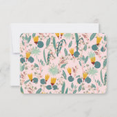 Wasser Garten Florale Brautparty Süß INDIVIDUELL RSVP Karte (Rückseite)