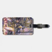 Wasser.geboren. Mystery-Meat-Gepäckmarke Gepäckanhänger (Rückseite horizontal)