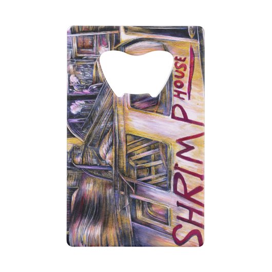 Wasser-Geborenes Mystery Meat. Geldkarten Flaschenöffner (Rückseite)