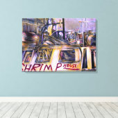 Wasser-geborenes Mystery Meat Leinwanddruck (Insitu (Holzboden))