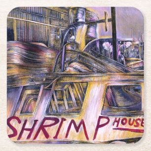 Wasser-Geborenes Mystery Meat Rechteckiger Pappuntersetzer