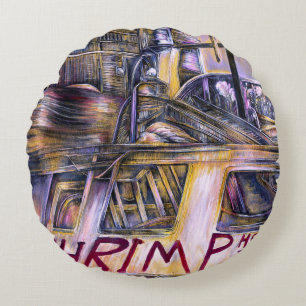 Wasser-Geborenes Mystery Meat Rundes Kissen