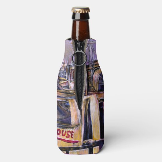 Wasser.geborenes Mystery Metier, Israel Flaschenkühler (Flasche Rückseite)