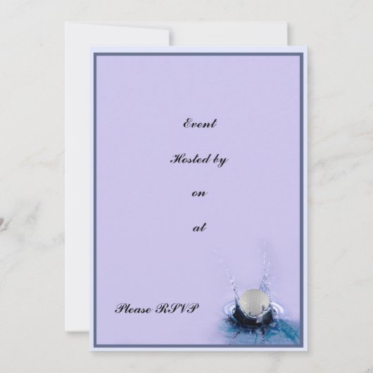 Wasser-Gefahr Einladung (Rückseite)