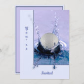 Wasser-Gefahr Einladung (Vorne/Hinten)