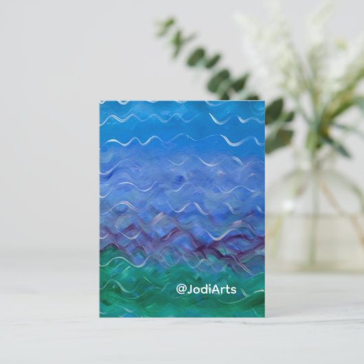 Wasser-Gemälde-Postkarte Feiertagspostkarte (Stehend Vorderseite)