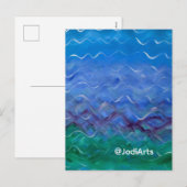 Wasser-Gemälde-Postkarte Feiertagspostkarte (Vorne/Hinten)